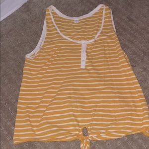 Yellow striped tank